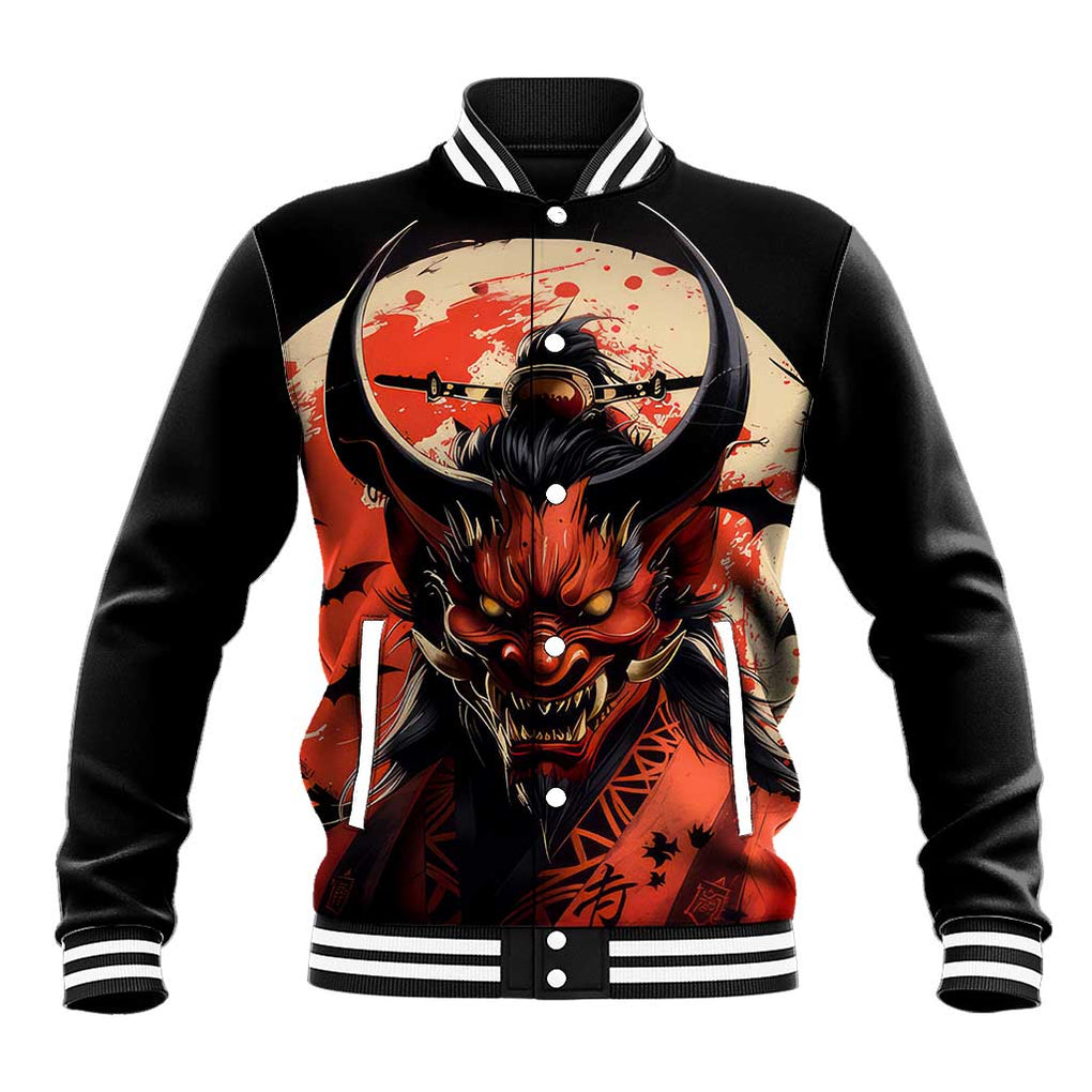 Oni Demon Baseball Jacket Japan Art Style