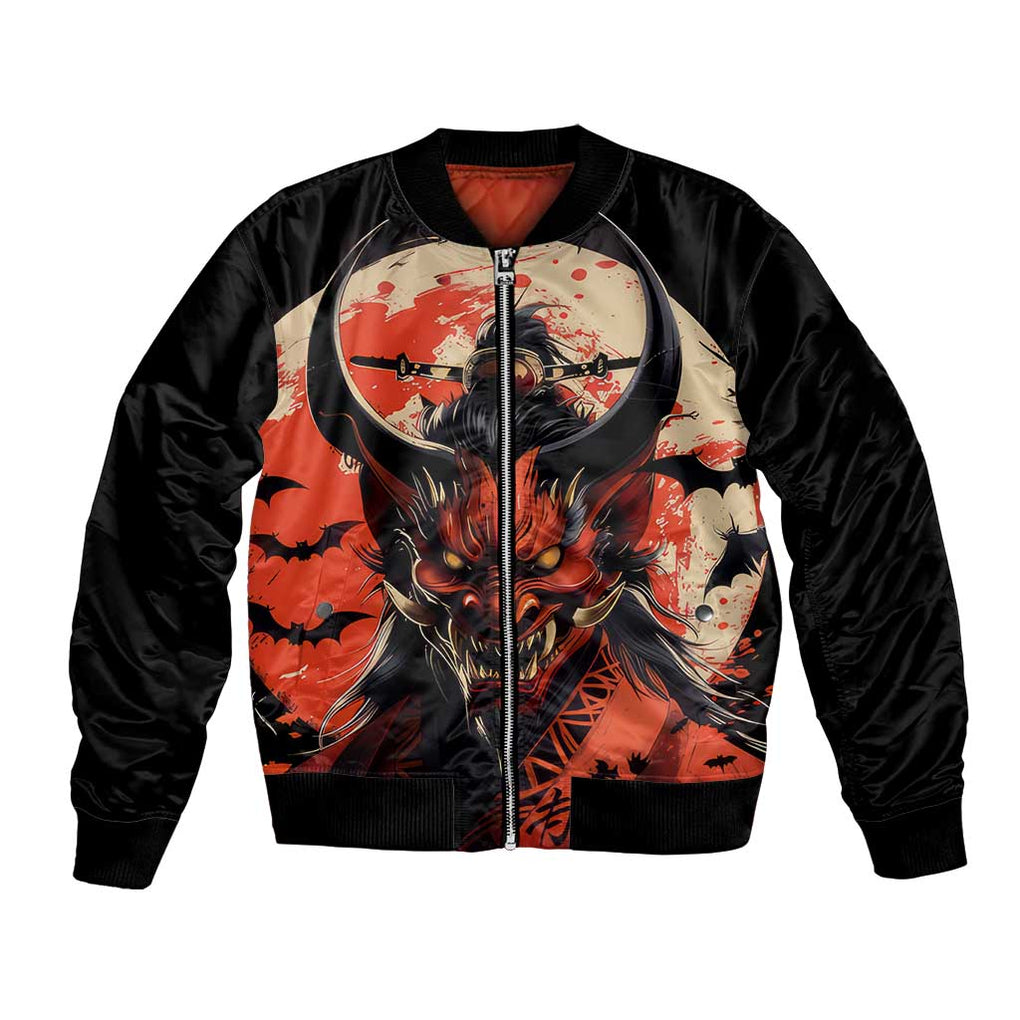 Oni Demon Bomber Jacket Japan Art Style