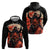 Oni Demon Zip Hoodie Japan Art Style