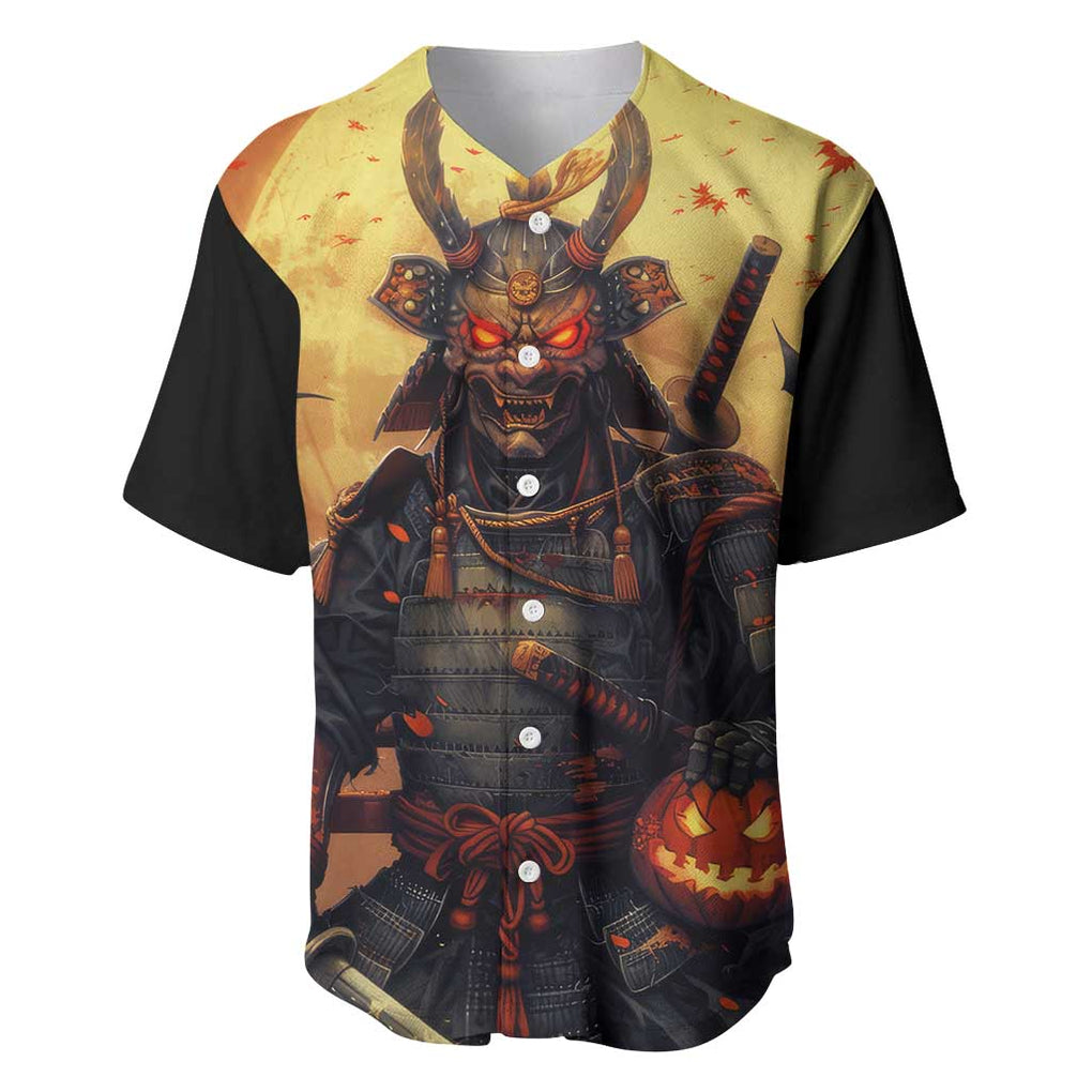 Samurai Halloween Baseball Jersey Japan Art Style