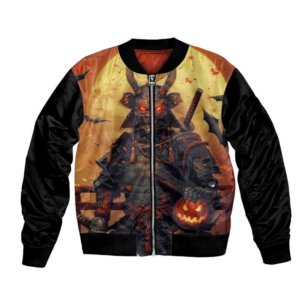 Samurai Halloween Bomber Jacket Japan Art Style