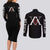 Meruem - Hunter X Hunter Couples Matching Long Sleeve Bodycon Dress and Long Sleeve Button Shirt Japan Anime Style TS04