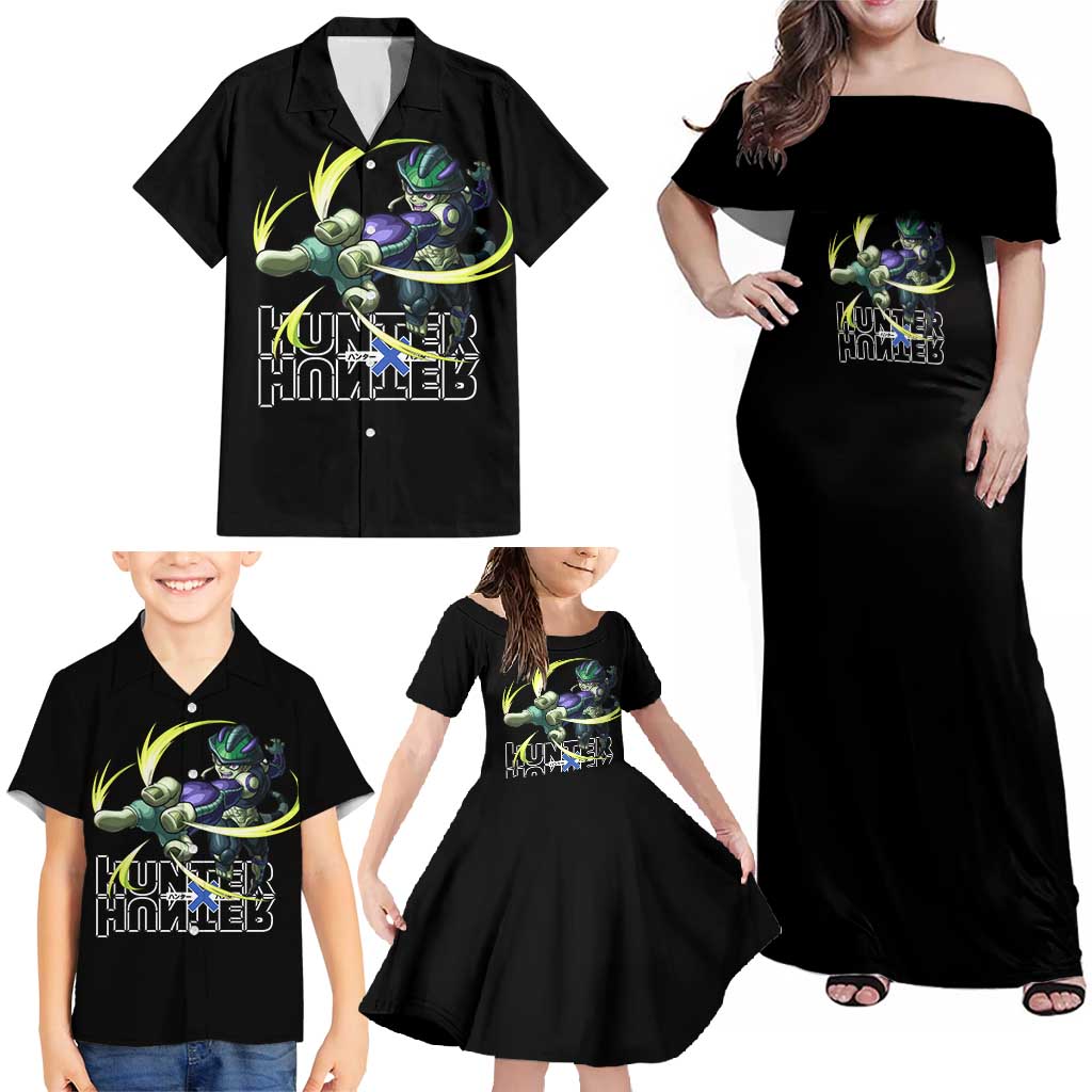 Meruem - Hunter X Hunter Family Matching Off Shoulder Maxi Dress and Hawaiian Shirt Japan Anime Style TS04