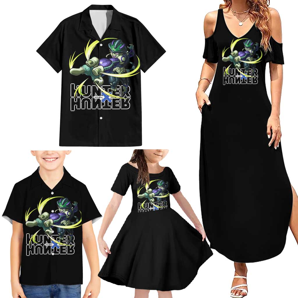 Meruem - Hunter X Hunter Family Matching Summer Maxi Dress and Hawaiian Shirt Japan Anime Style TS04