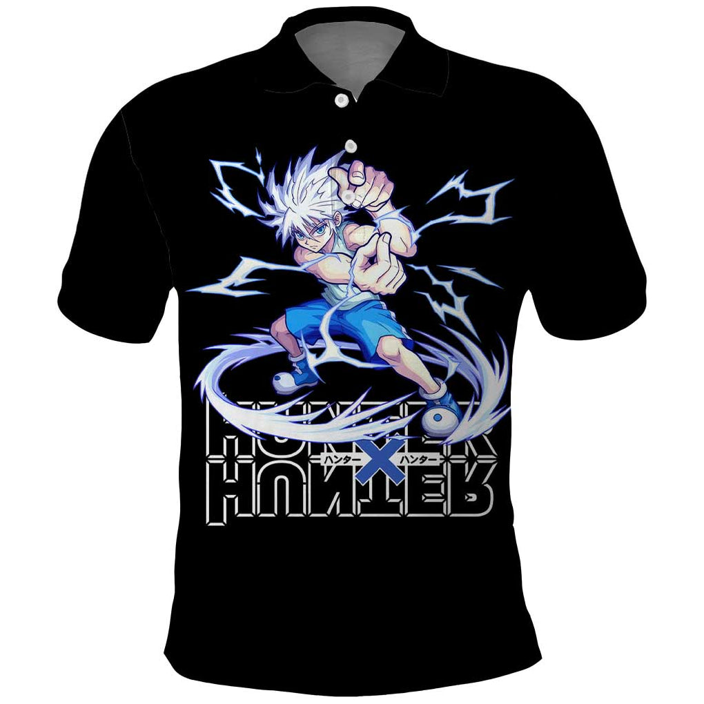 Killua Zoldyck  Hunter X Hunter Polo Shirt Japan Art Style