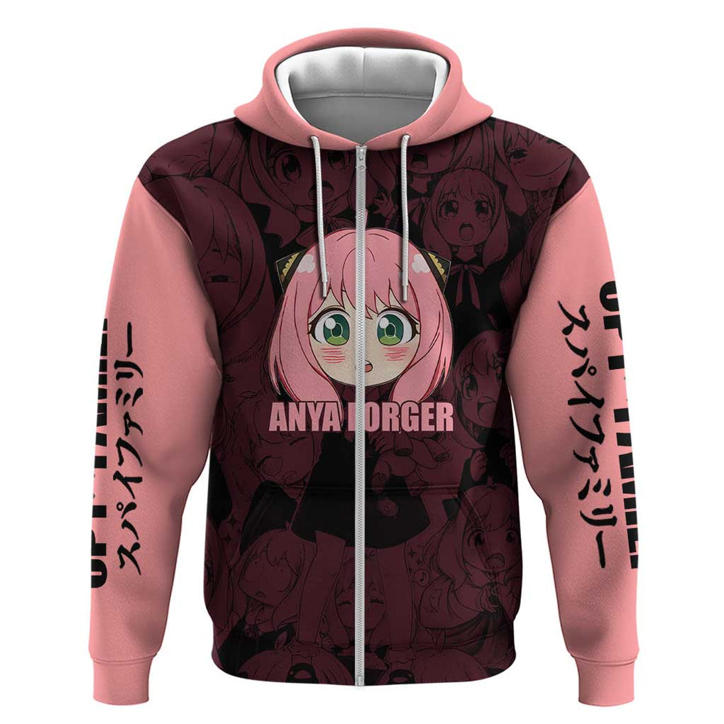 Anya - Spy x Family Zip Hoodie Anime Style