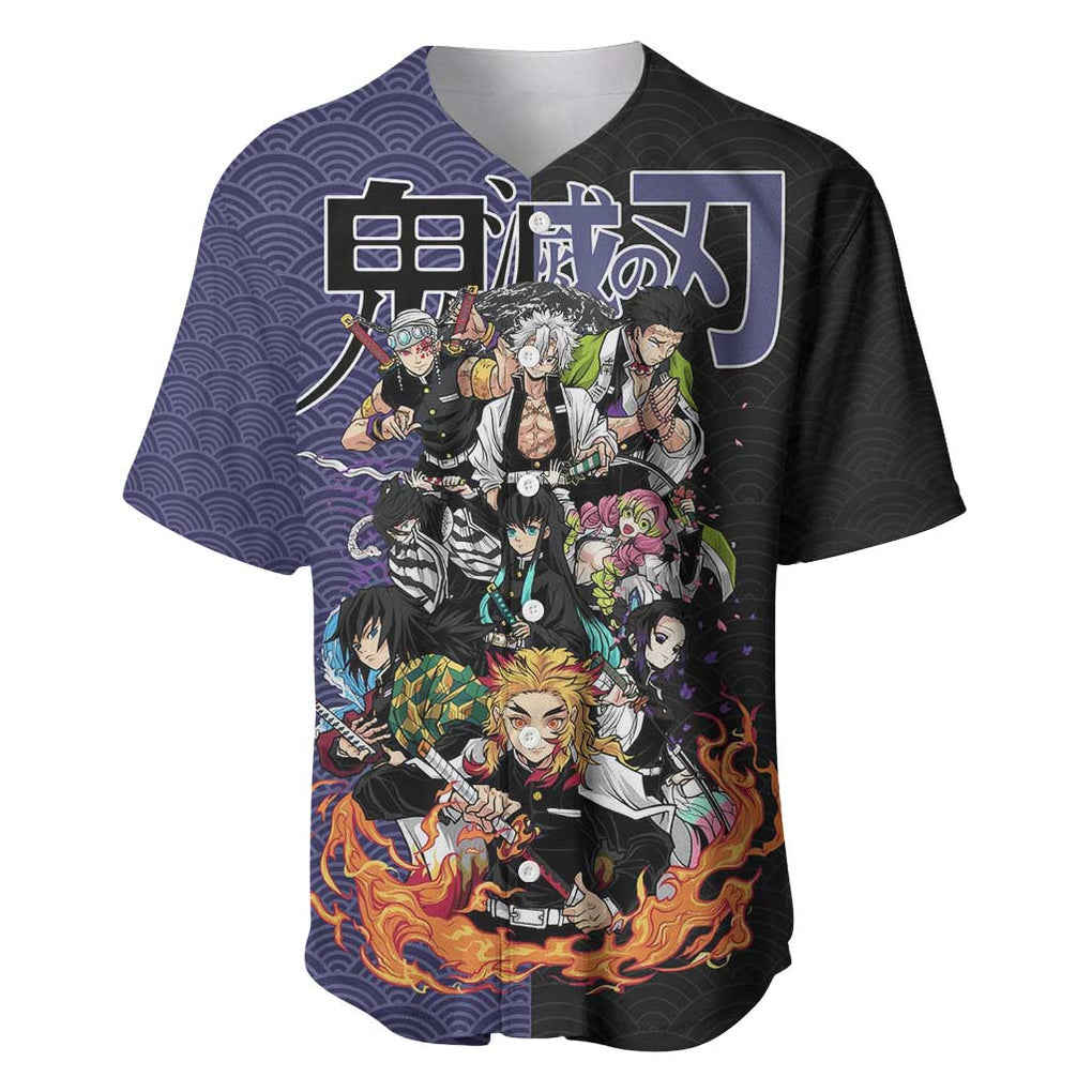 Hashira Team - Demon Slayer Baseball Jersey Anime Style