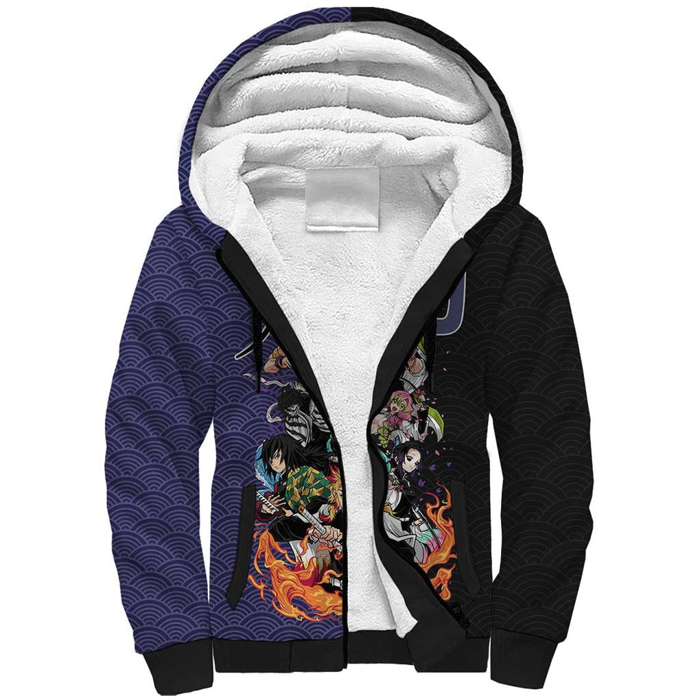 Hashira Team - Demon Slayer Sherpa Hoodie Anime Style