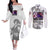 Kokushibo - Kimesu No Yaiba Couples Matching Off The Shoulder Long Sleeve Dress and Long Sleeve Button Shirt Japan Anime Style TS04