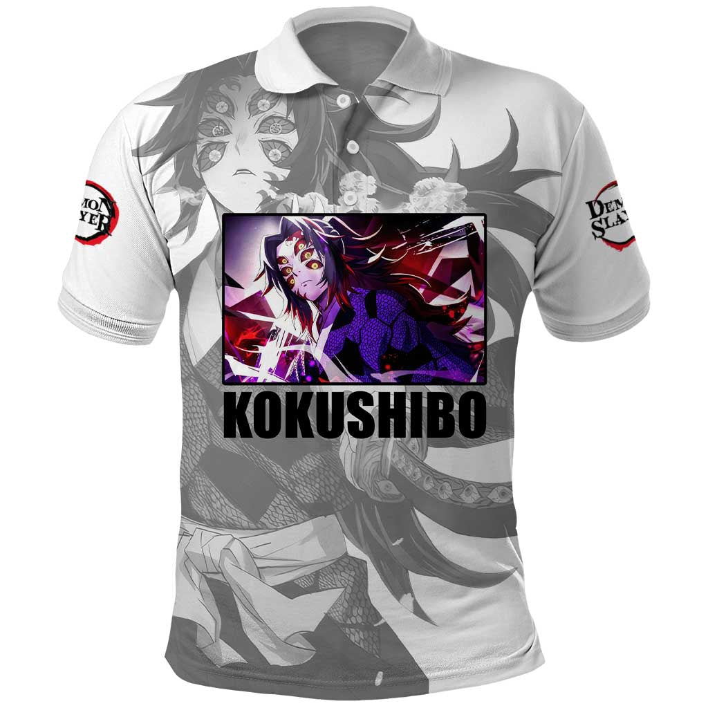 Kokushibo - Kimesu No Yaiba Polo Shirt Japan Anime Style TS04