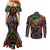 Trippy Cloud Strife Final Fantasy 7 Couples Matching Mermaid Dress and Long Sleeve Button Shirt Trippy Style