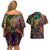 Trippy Cloud Strife Final Fantasy 7 Couples Matching Off Shoulder Short Dress and Hawaiian Shirt Trippy Style