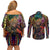 Trippy Cloud Strife Final Fantasy 7 Couples Matching Off Shoulder Short Dress and Long Sleeve Button Shirt Trippy Style