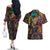 Trippy Cloud Strife Final Fantasy 7 Couples Matching Off The Shoulder Long Sleeve Dress and Hawaiian Shirt Trippy Style