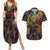 Trippy Cloud Strife Final Fantasy 7 Couples Matching Summer Maxi Dress and Hawaiian Shirt Trippy Style