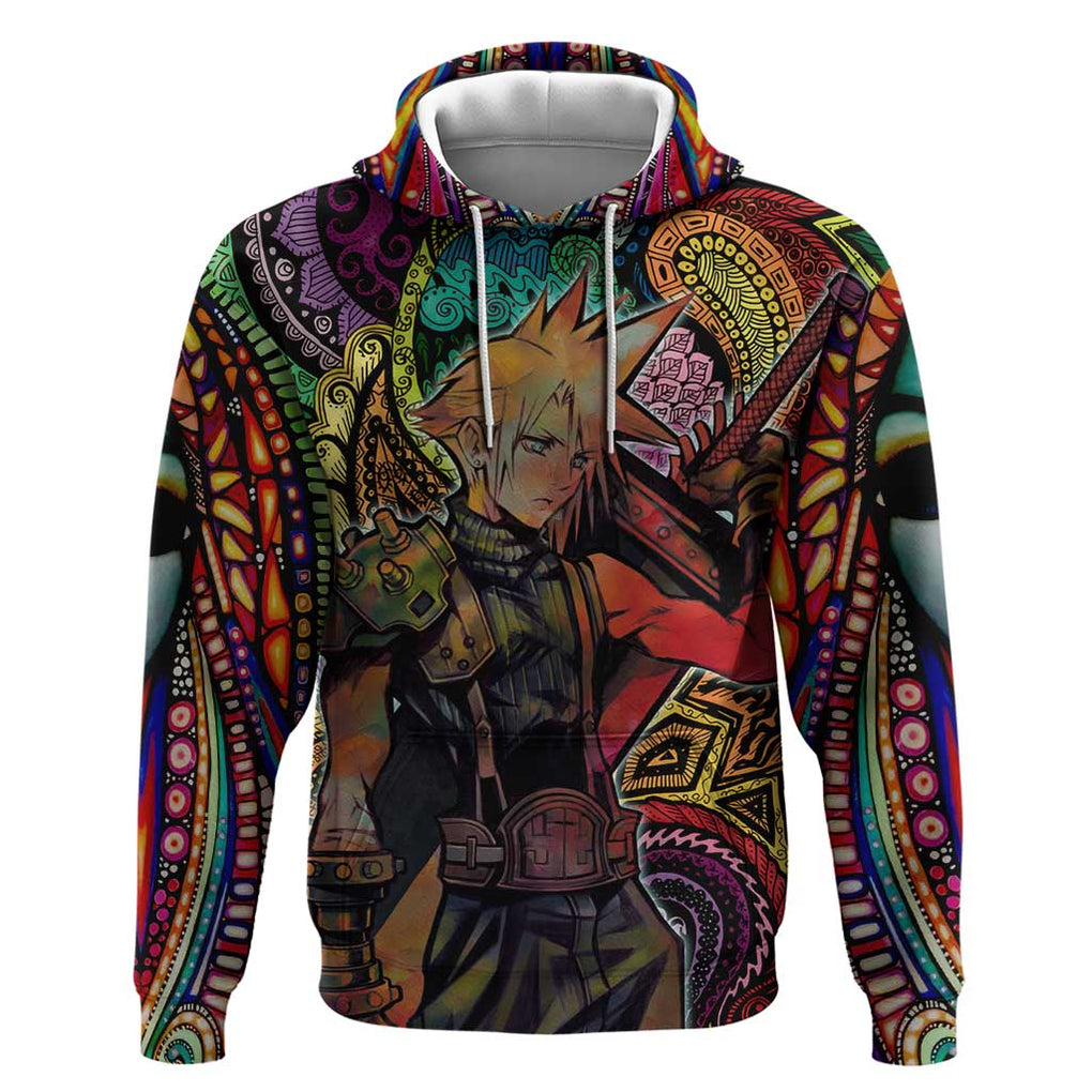 Trippy Cloud Strife Final Fantasy 7 Hoodie Trippy Style