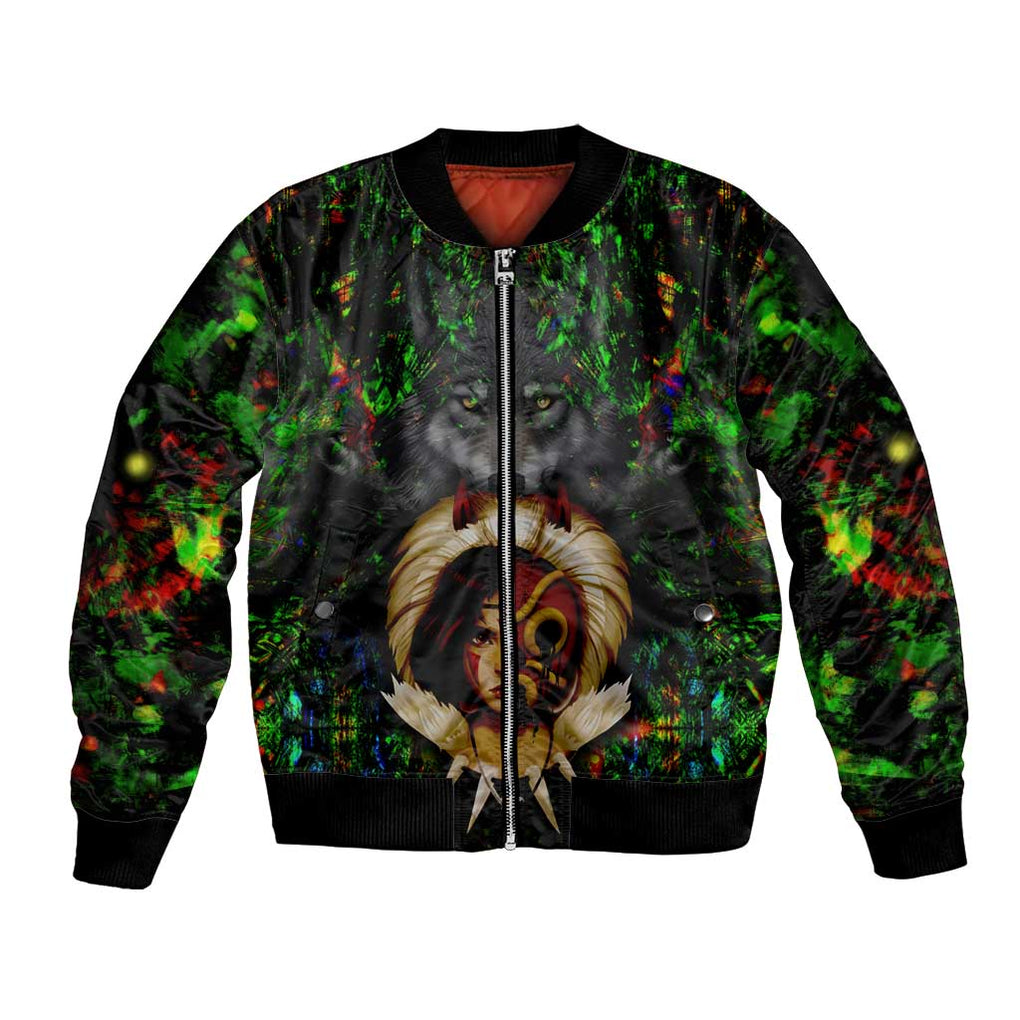 Trippy Princess Mononoke Studio Ghibli Bomber Jacket Trippy Style