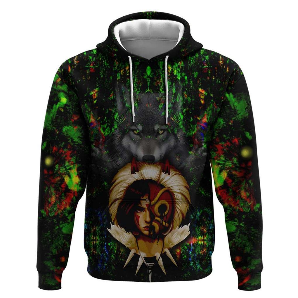 Trippy Princess Mononoke Studio Ghibli Hoodie Trippy Style