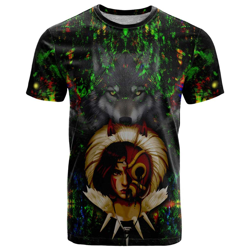 Trippy Princess Mononoke Studio Ghibli T Shirt Trippy Style