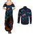 Sea Creatures Ponyo Studio Ghibli Couples Matching Summer Maxi Dress and Long Sleeve Button Shirt Trippy Style