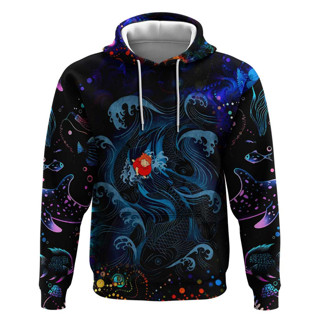 Sea Creatures Ponyo Studio Ghibli Hoodie Trippy Style