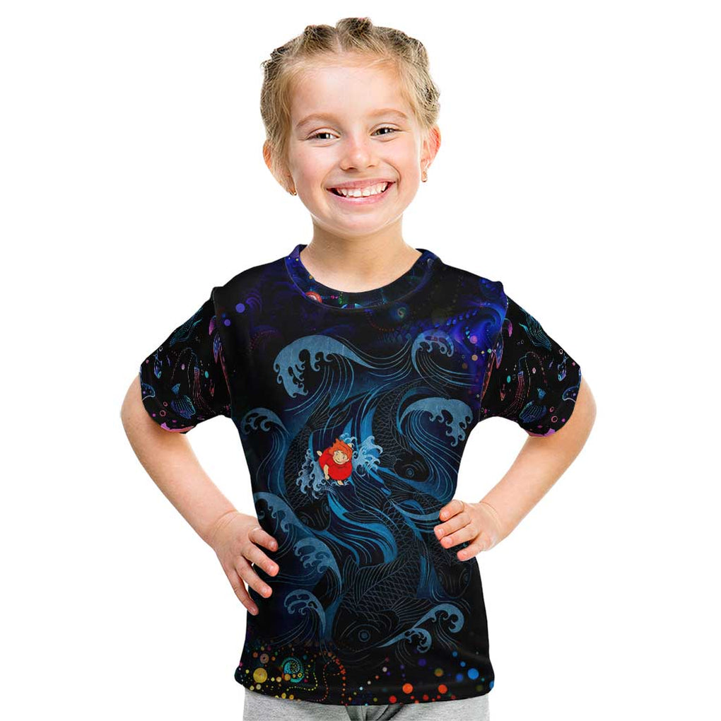 Sea Creatures Ponyo Studio Ghibli Kid T Shirt Trippy Style