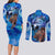 Raging Princess Mononoke Studio Ghibli Couples Matching Long Sleeve Bodycon Dress and Long Sleeve Button Shirt Trippy Style