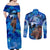 Raging Princess Mononoke Studio Ghibli Couples Matching Off Shoulder Maxi Dress and Long Sleeve Button Shirt Trippy Style