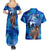 Raging Princess Mononoke Studio Ghibli Couples Matching Summer Maxi Dress and Hawaiian Shirt Trippy Style