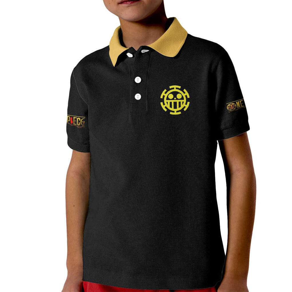 Trafalgar D. Law V4 One Piece Kid Polo Shirt Anime Style