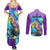 Marco Couples Matching Summer Maxi Dress and Long Sleeve Button Shirt One Piece