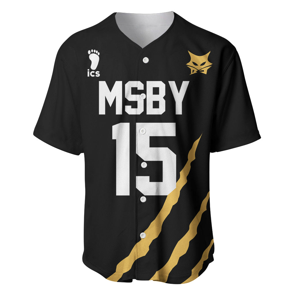 MSBY Kiyoomi Sakusa Baseball Jersey Number 15 Anime