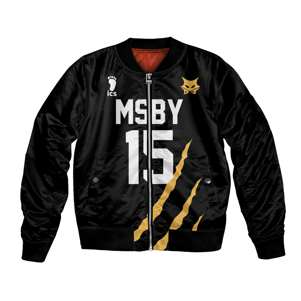 MSBY Kiyoomi Sakusa Bomber Jacket Number 15 Anime