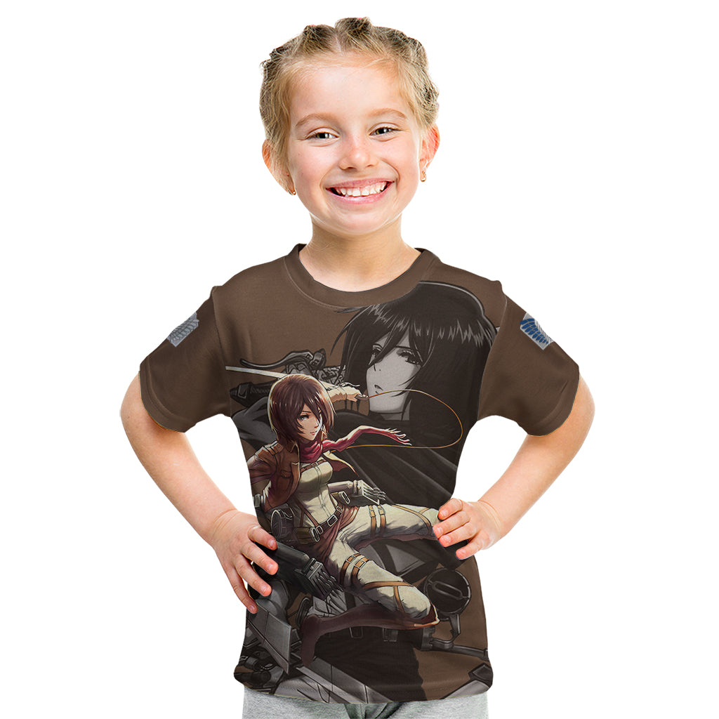 Mikasa Ackerman Kid T Shirt Attack On Tittan