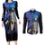 Jellal Fernandes Couples Matching Long Sleeve Bodycon Dress and Long Sleeve Button Shirt Fairy Tail