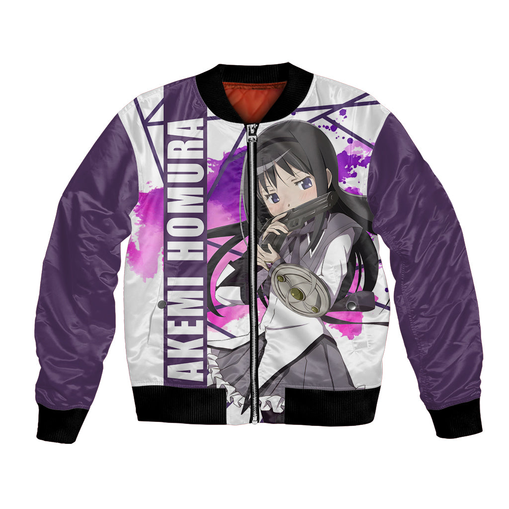 Puella Magi Madoka Magica Bomber Jacket Akemi Homura