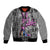 Beerus Dragon Ball Bomber Jacket Anime Mix Text Pattern Abstract Style