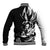 Goku Dragon Ball Black And White Abstract Baseball Jacket Anime Style