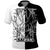 Goku Dragon Ball Black And White Abstract Polo Shirt Anime Style