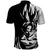 Goku Dragon Ball Black And White Abstract Polo Shirt Anime Style