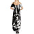 Goku Dragon Ball Black And White Abstract Summer Maxi Dress Anime Style