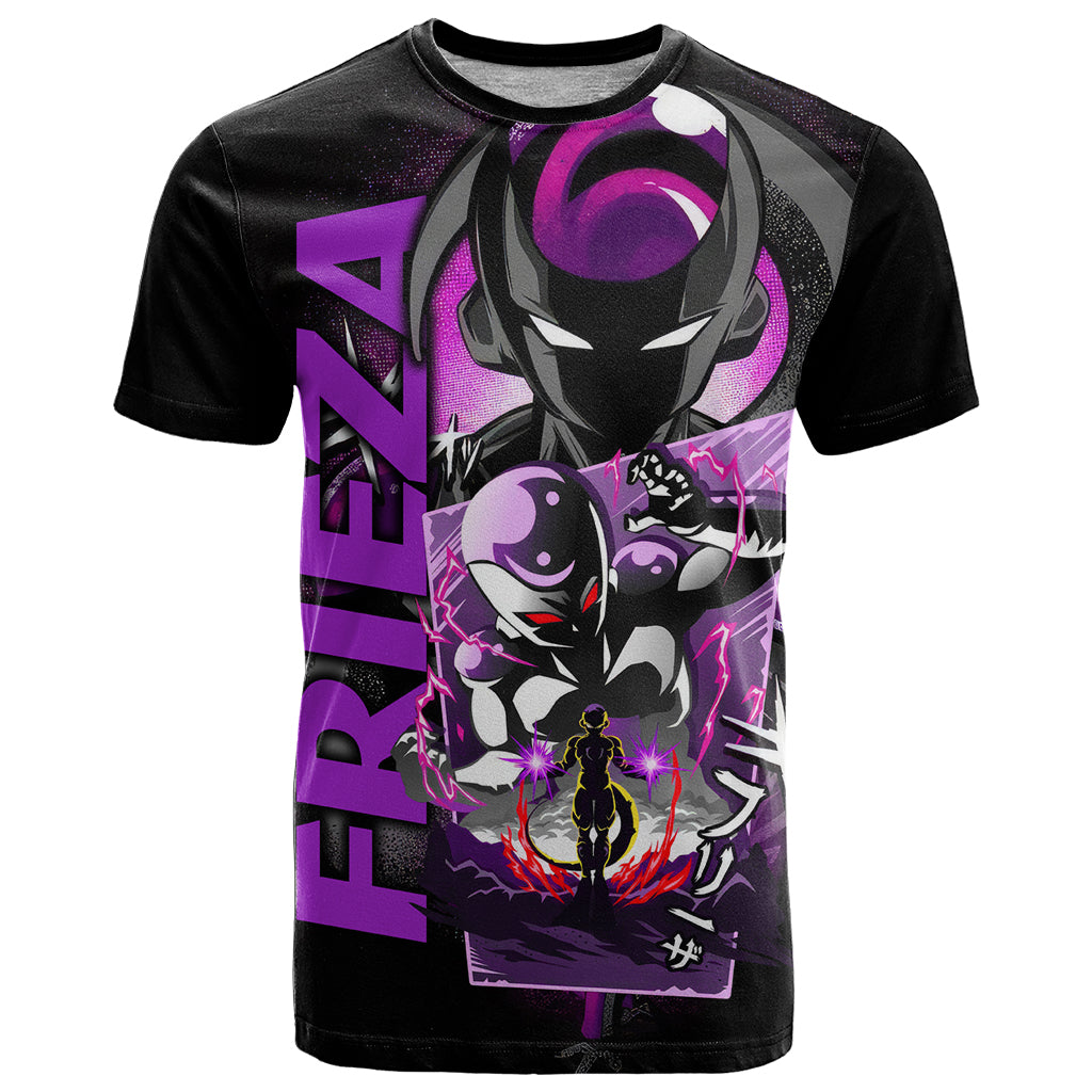 Frieza Dragon Ball T Shirt Anime Mix Text Pattern Abstract Style