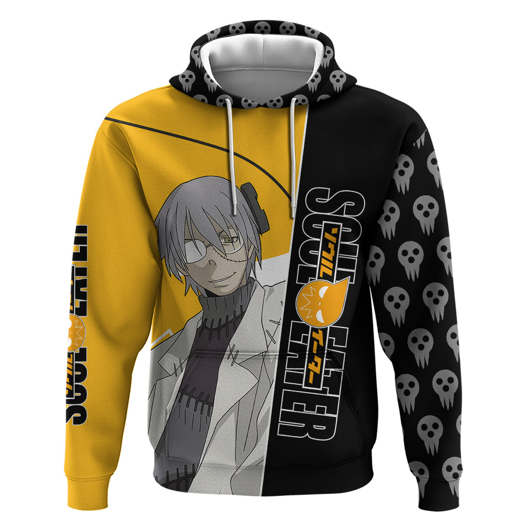 Stein Franken Soul Eater Hoodie Anime Art Mix With Skull Pattern Style