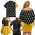 Shinigami Soul Eater Family Matching Off Shoulder Short Dress and Hawaiian Shirt Anime Art Mix With Skull Pattern Style