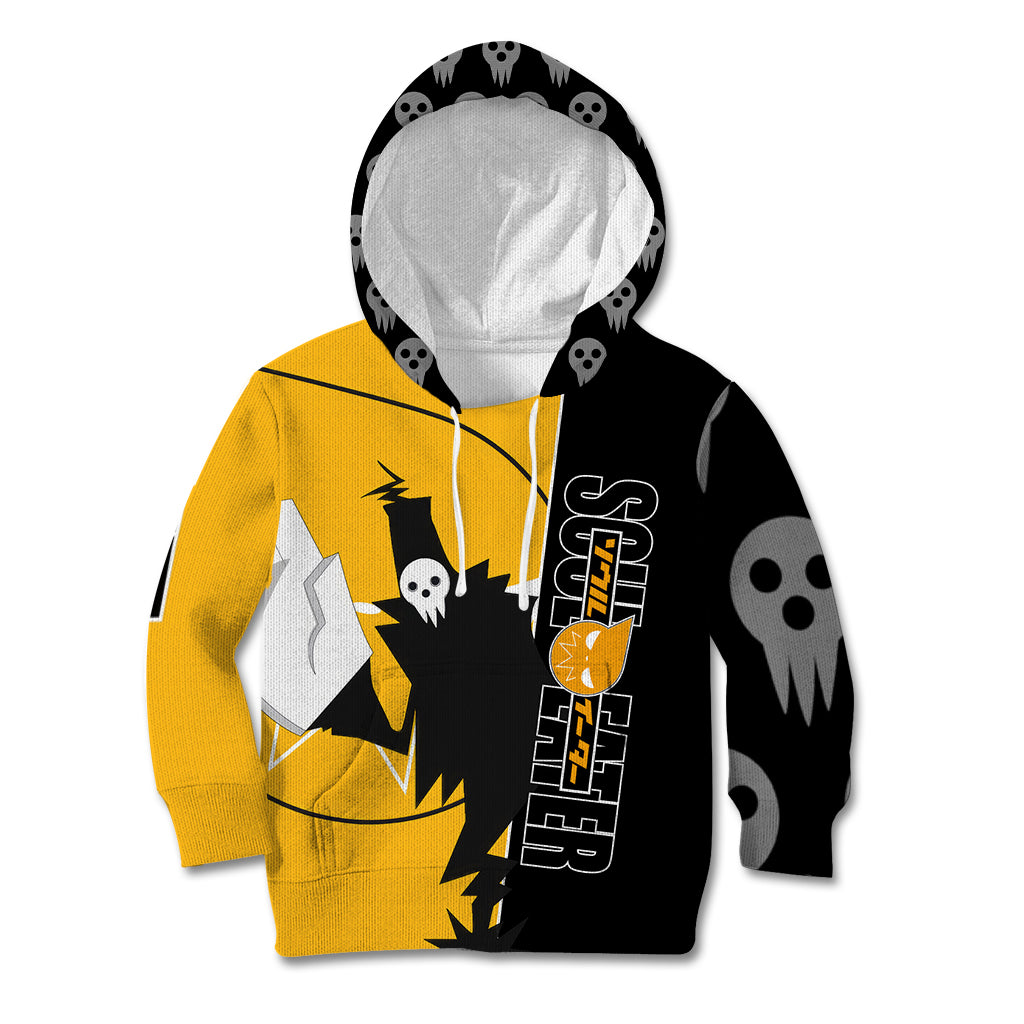 Shinigami Soul Eater Kid Hoodie Anime Art Mix With Skull Pattern Style