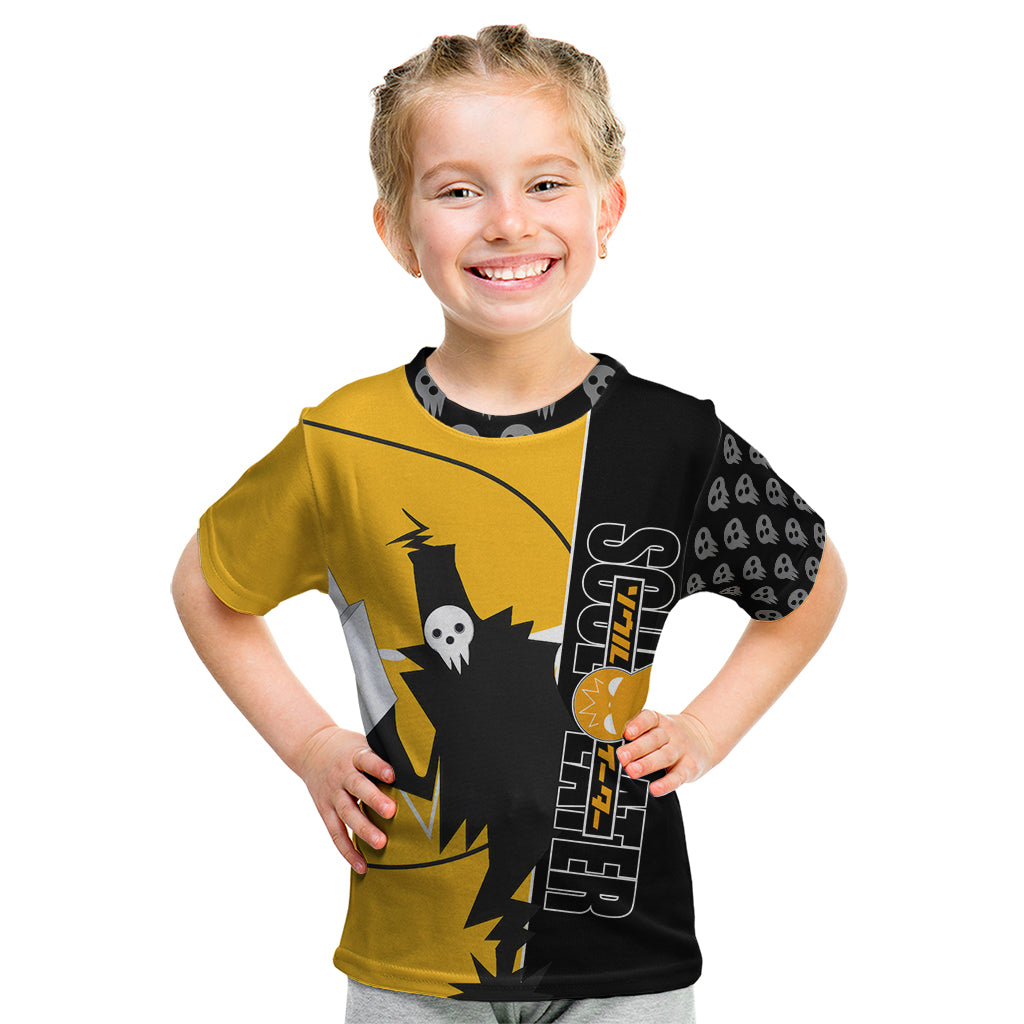 Shinigami Soul Eater Kid T Shirt Anime Art Mix With Skull Pattern Style