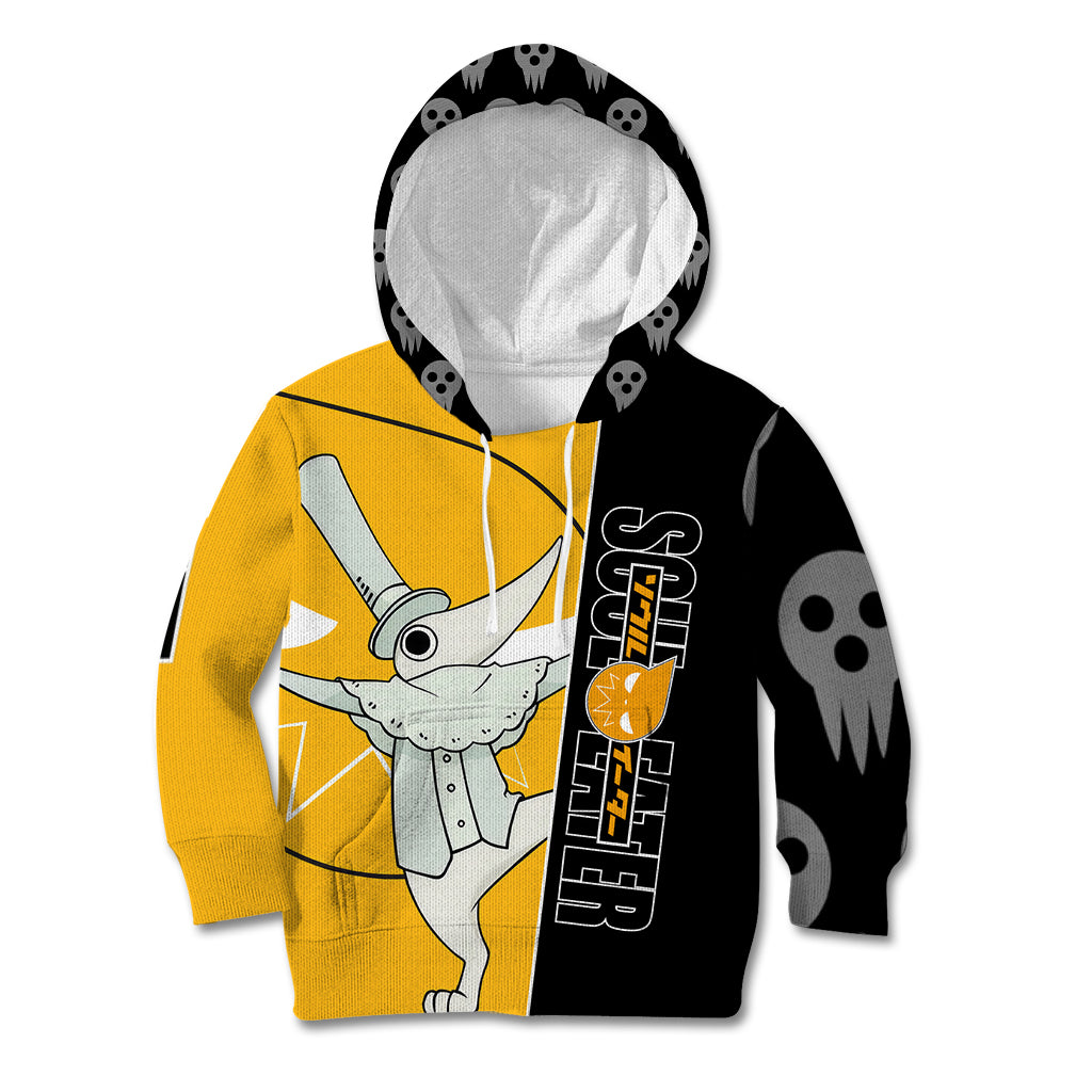 Excalibur Soul Eater Kid Hoodie Anime Art Mix With Skull Pattern Style