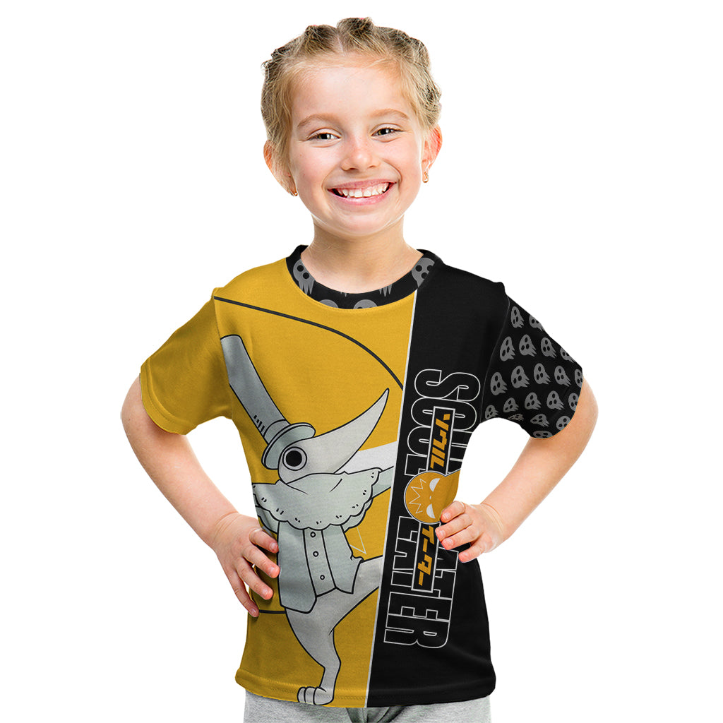 Excalibur Soul Eater Kid T Shirt Anime Art Mix With Skull Pattern Style