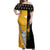 Excalibur Soul Eater Off Shoulder Maxi Dress Anime Art Mix With Skull Pattern Style