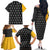 Black Star Soul Eater Family Matching Off The Shoulder Long Sleeve Dress and Hawaiian Shirt Anime Art Mix With Skull Pattern Style